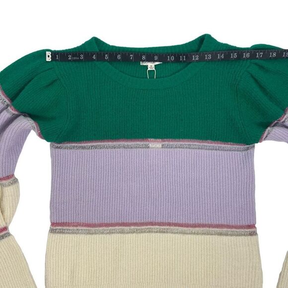 For Love & Lemons Women's Multicolor Knitted Arielle Pullover Sweater Medium NWT - Picture 11 of 16